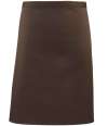 PR151 Colours Mid Length Apron Brown colour image